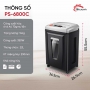 Máy hủy tài liệu văn phòng siêu bảo mật Silicon PS-6800C