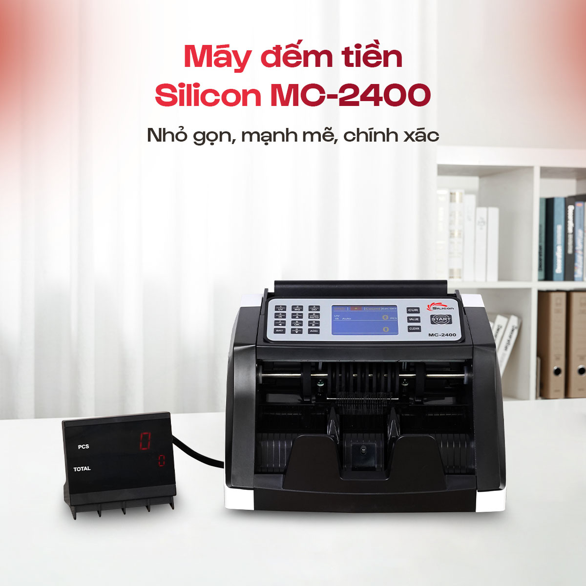 Máy Đếm Tiền Silicon MC-2400