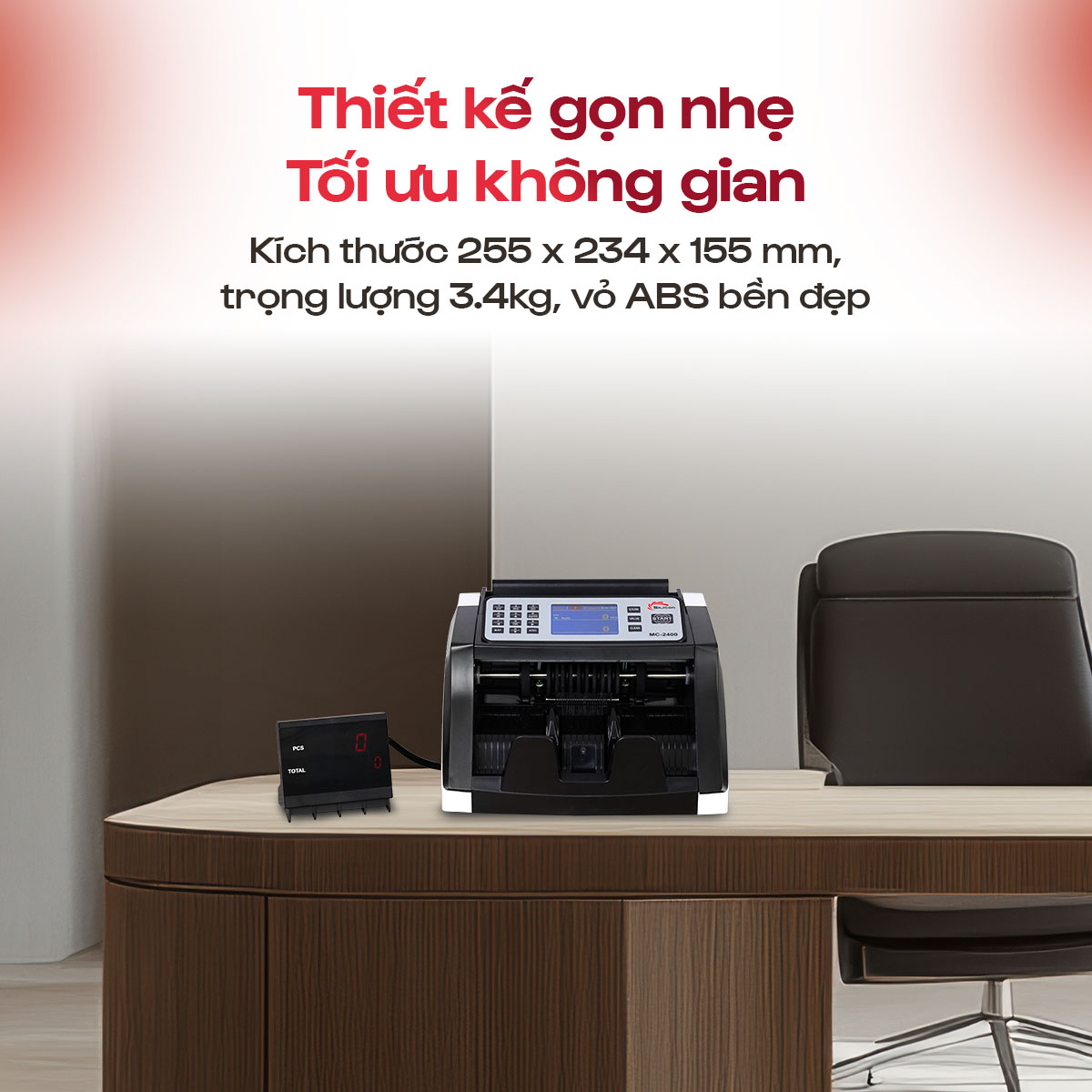 Máy Đếm Tiền Silicon MC-2400