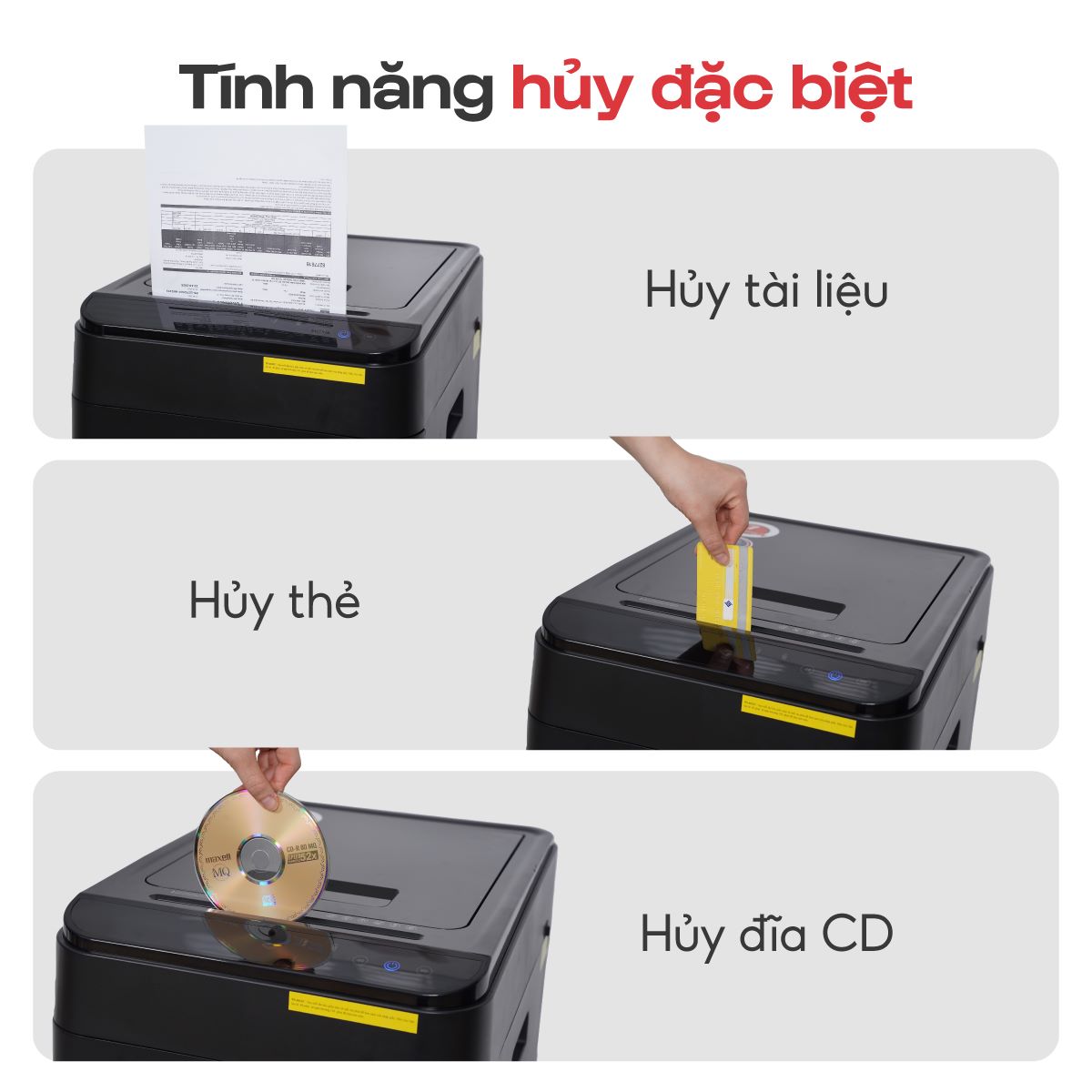 Máy hủy tài liệu Silicon PS-4012C