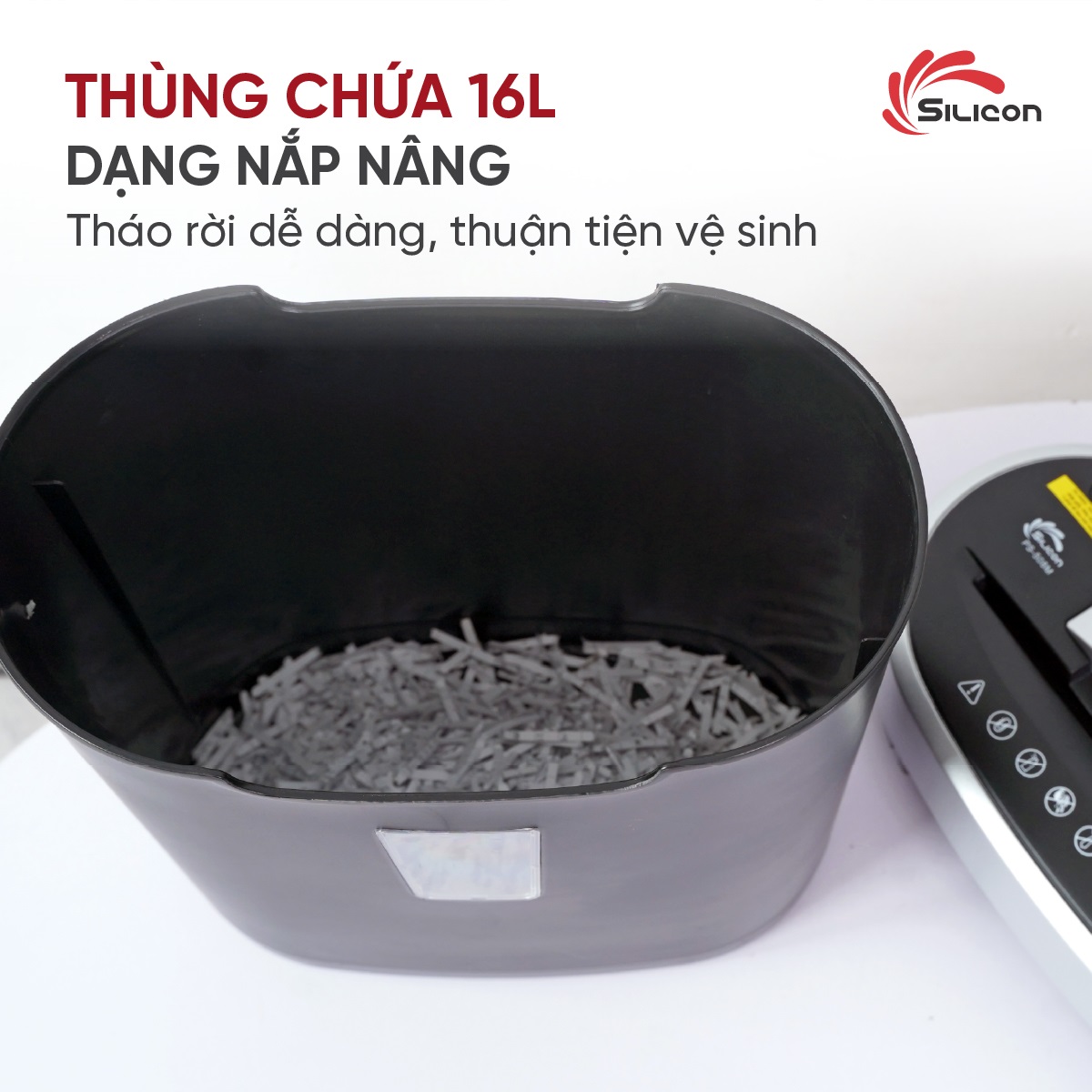Máy hủy tài liệu Silicon PS-508M