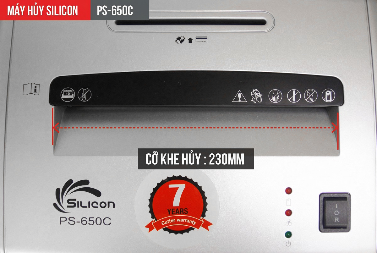 Máy hủy tài liệu Silicon PS-650C