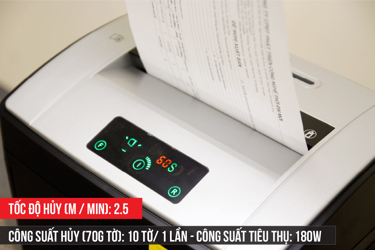 Máy hủy tài liệu Silicon PS-910LCD