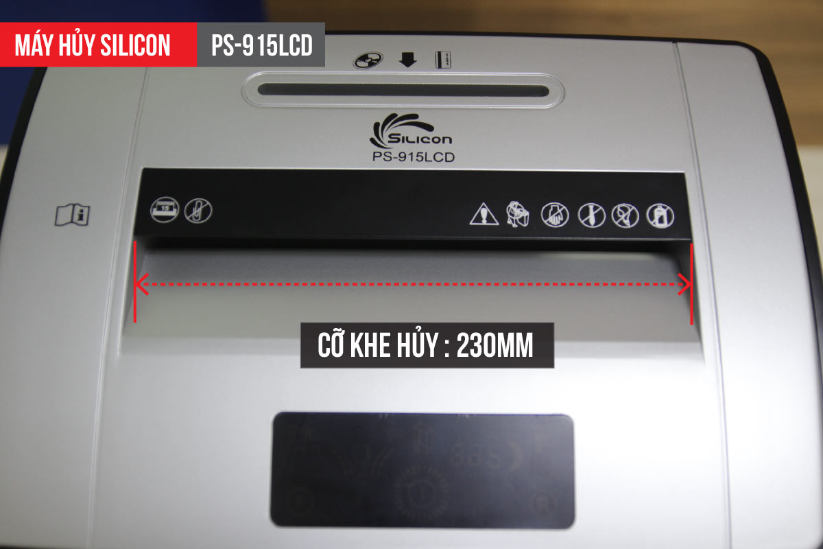 Máy hủy tài liệu Silicon PS-915LCD